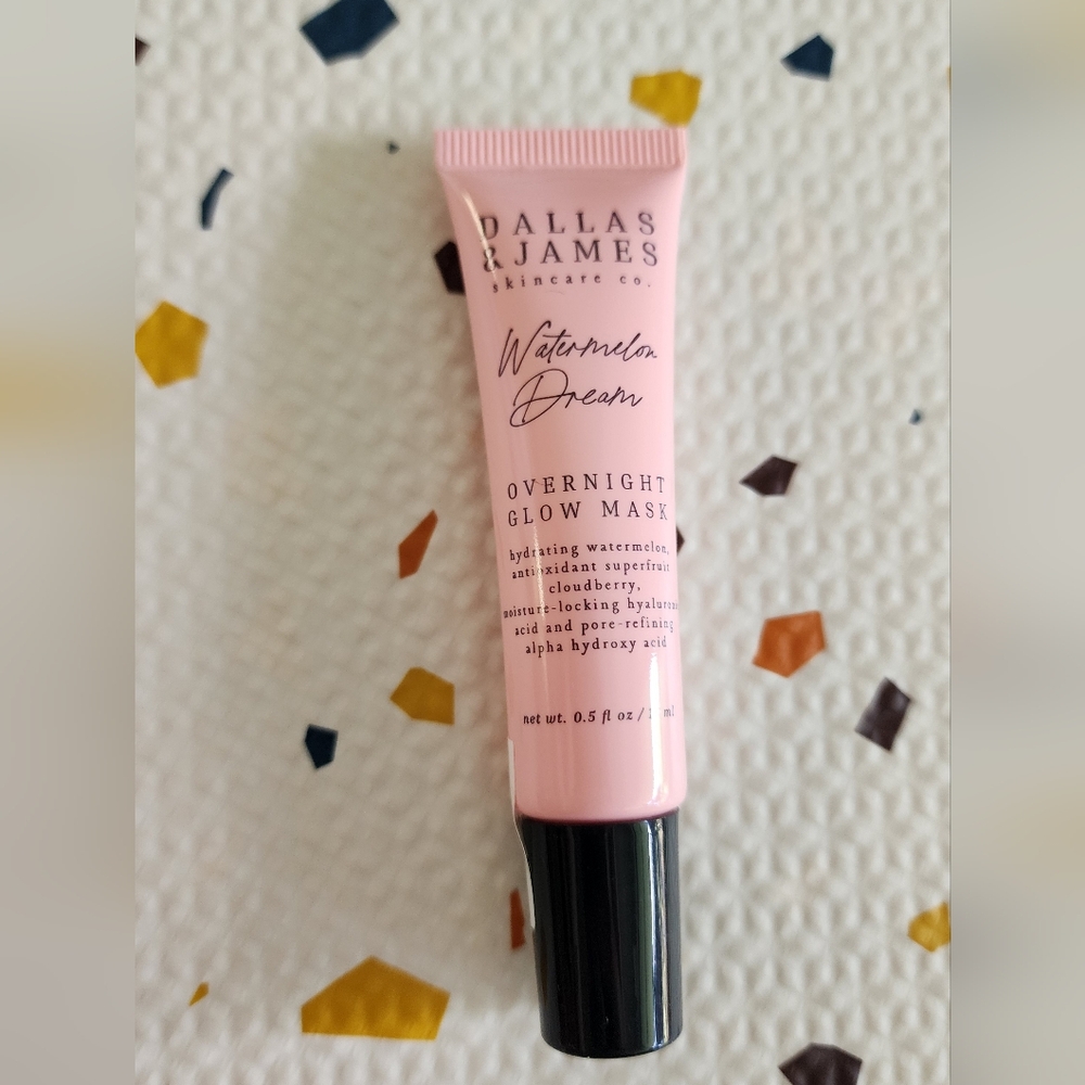 Dallas & James Watermelon Dream Overnight Glow Mask 0.5 Fl Oz New